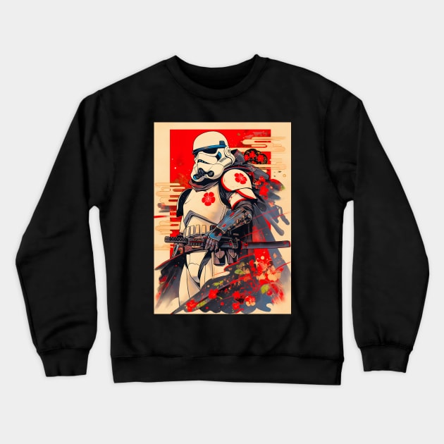 Space Warrior - #0018 Crewneck Sweatshirt by diegosilva.arts